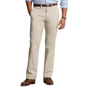 36 / 30 chino khaki cotton polo ralph lauren pants mens preppy work casual